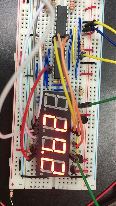 4 digit 7 segment display counter timer, demo 1 - YouTube