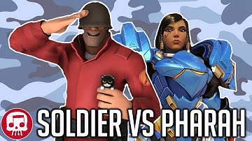 SOLDIER VS PHARAH RAP BATTLE by JT Music (Overwatch vs TF2)