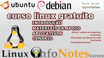 CURSO linux GRATUITO configuração das PLACAS DE REDE modo TEXTO conguração dos SERVIDORES inicio.