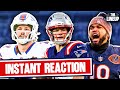 Reacting to Patriots vs Chargers, Bills vs Jags, Packers vs Bears, Rams vs Panthers, 49ers vs Eagles