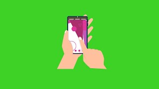 Free Phone Swipe Animation (green screen)