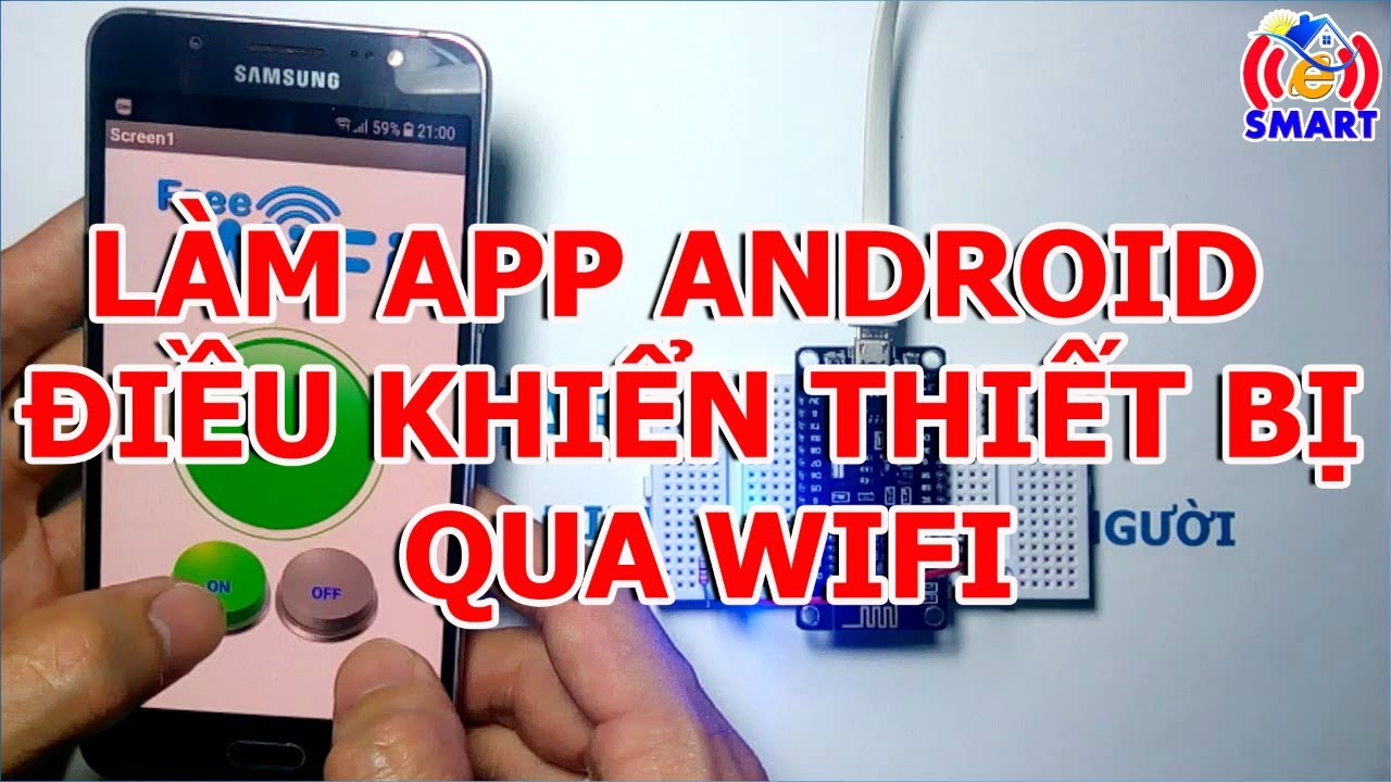 nodemcu  2022 Update  Làm app android điều khiển thiết bị qua wifi - sử dụng kit nodemcu esp8266