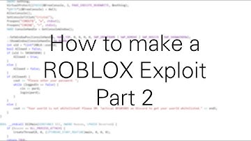 How to make a ROBLOX exploit from scratch. Part 2: your first command!