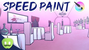 Timelapse Painting In Krita 4.1.7 - "Dinner and Dancing"