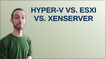 Hyper-V vs. ESXi vs. XenServer