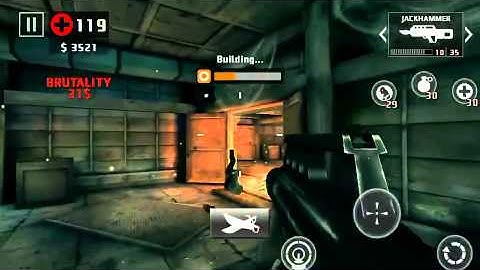 Dead trigger 2 jackhammer & spas operations take no damage. Level 55 on hard.