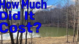 Farm Pond Build - Site Selection – Total Construction Cost