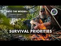 Survival priorities s1e1 into the woods  gray bearded green beret