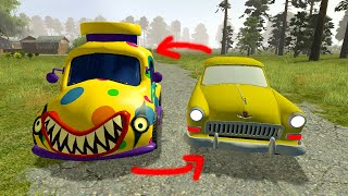 CLOWN CAR TURN INTO CAR EATER MONSTER IN GARRY'S MOD by bestini 209 views 1 month ago 8 minutes, 19 seconds