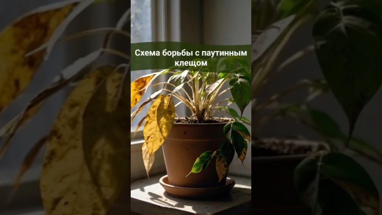 Схема борьбы с паутинным клещом на комнатных растениях 