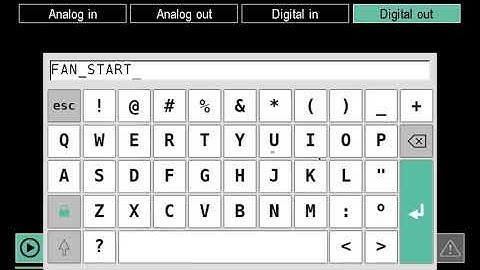 Gefran 3850T - Digital output configuration - SUB ENG