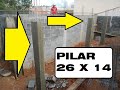 Quanto SUPORTAM OS PILARES DE CONCRETO (26cm x 14cm)? 30 toneladas? SERÁ?