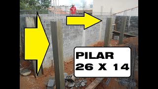 Quanto SUPORTAM OS PILARES DE CONCRETO (26cm x 14cm)? 30 toneladas? SERÁ?