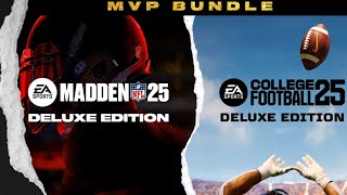 NCAA COLLEGE FOOTBALL 25 & MADDEN 25 MVP BUNDLE INFO PRE ORDER NOW