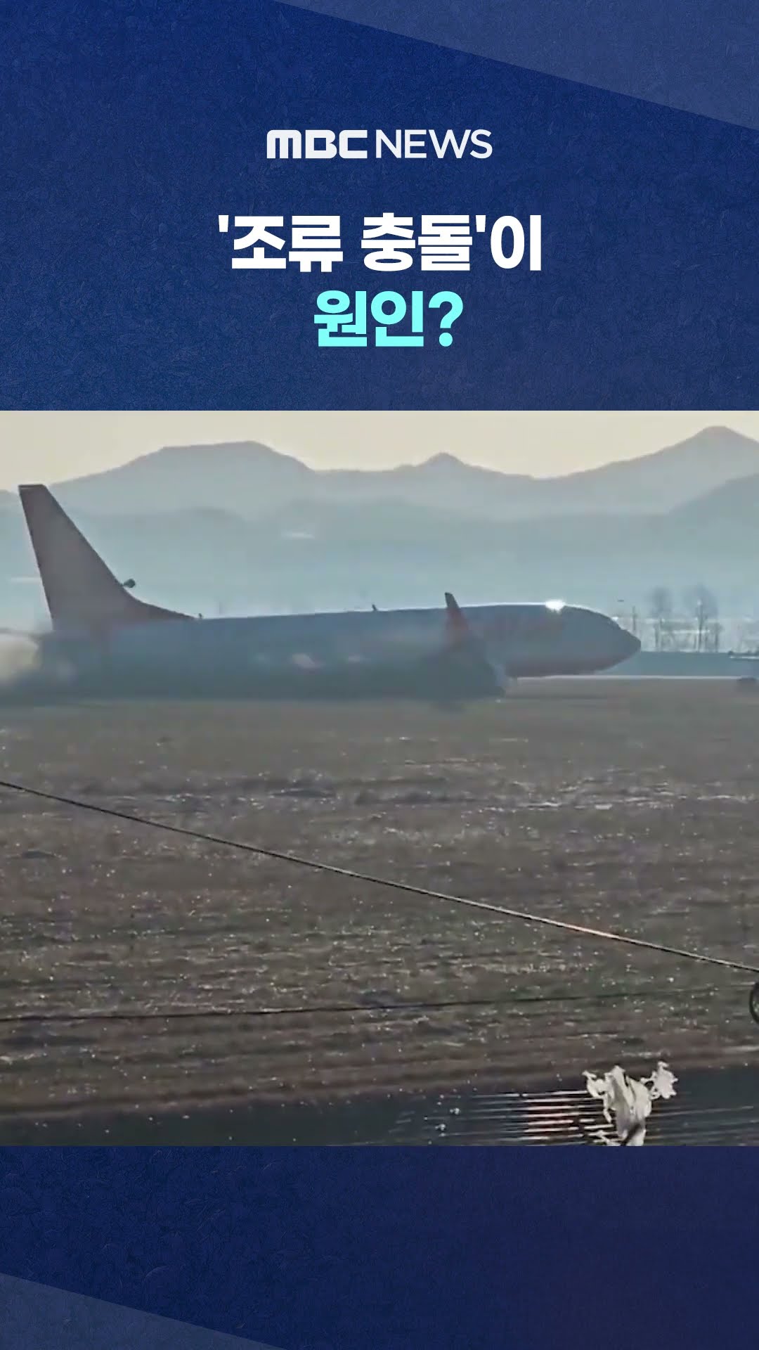 새가 껴서 착륙 못 해‥ #Shorts (MBC뉴스)
