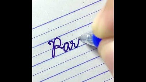 Parrot - How to write English cursive writing | Cursive handwriting practice | ฝึกเขียนภาษาอังกฤษ