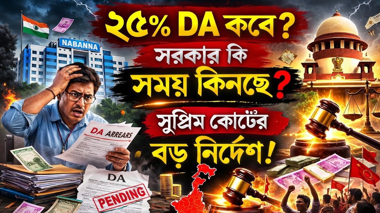 DA Case Big Update ⚖️ ২৫% ডিএ কবে? ইন্দু মালহোত্রা কমিটির রিপোর্টে কী আছে?