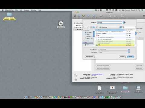 Burn a CD or DVD using Disk Utility on a Mac
