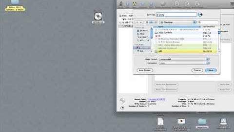 Burn a CD or DVD using Disk Utility on a Mac