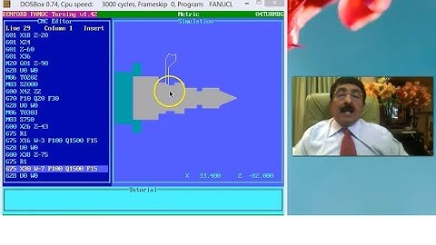 CNC MANUAL PART PROGRAMMING-LATHE-DEMO-DENFORD FANUC TURNING SIMULATION SOFTWARE-PROBLEM-4-SESSION-2