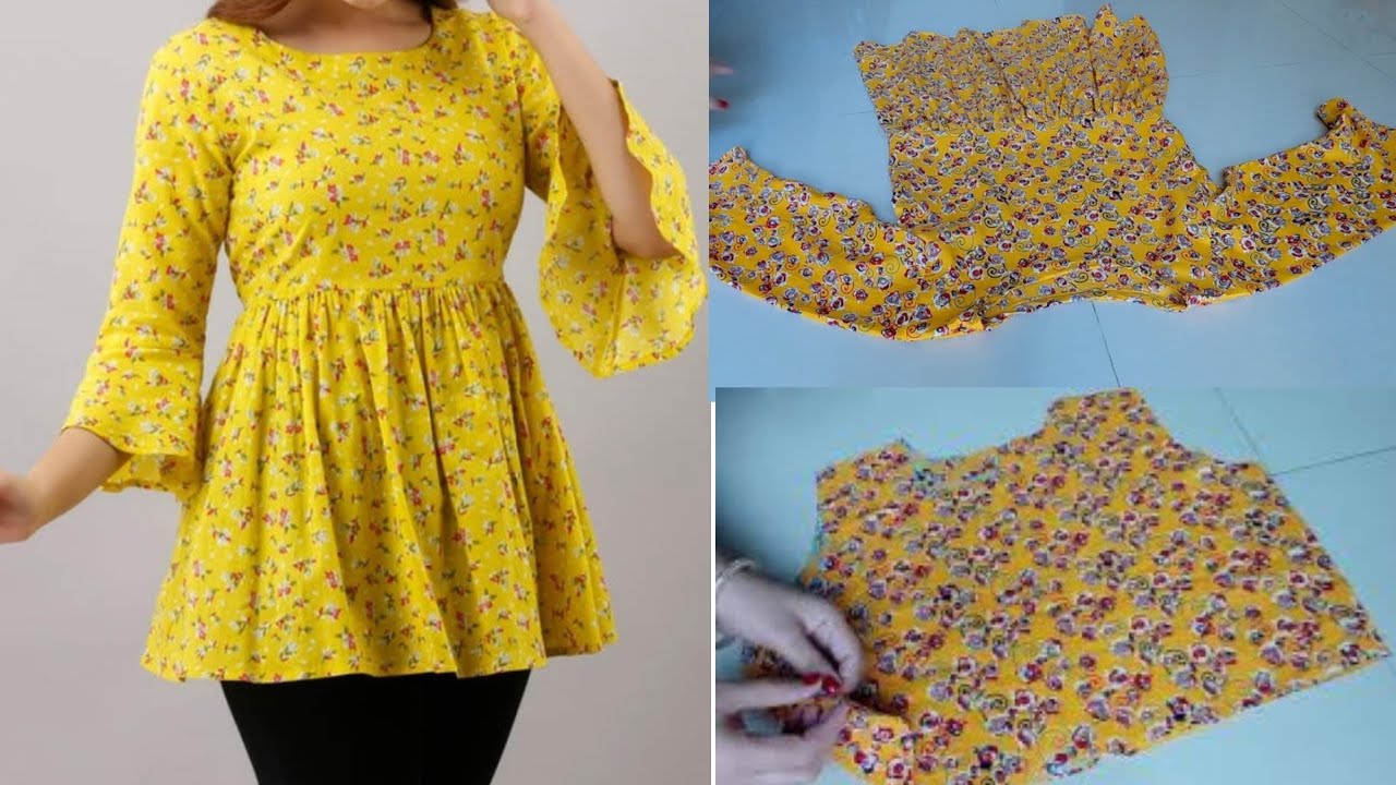 top cutting and stitching/girls top design cutting and stitching/top ki