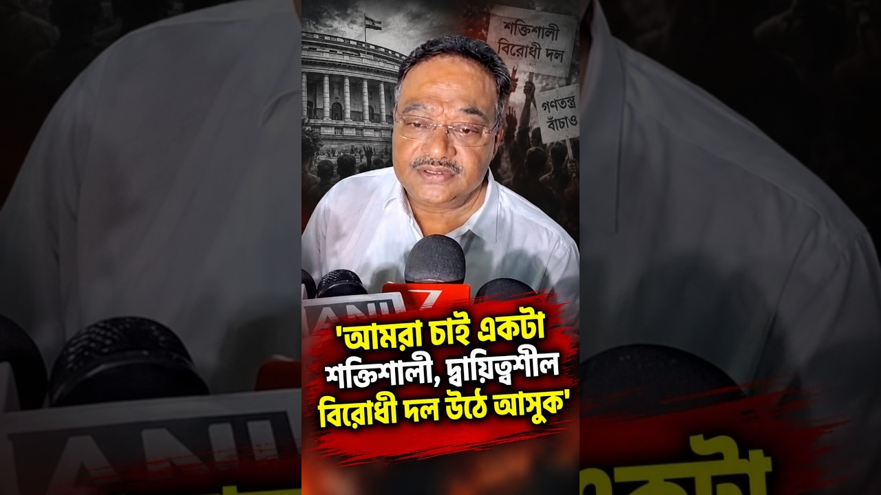 'আমরা চাই একটা শক্তিশালী, দ্বায়িত্বশীল বিরোধী দল উঠে আসুক'