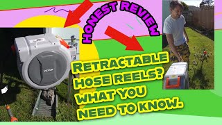 VEVOR Retractable Hose Reel Review 100ft Heavy-Duty hose How to install a hose reel on a pole