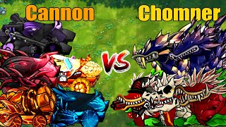 PVZ 1 Fusion 3.1 Challenge!! Team Cannon VS Team Chomper VS 300 Zombie Random - Who Will Win?