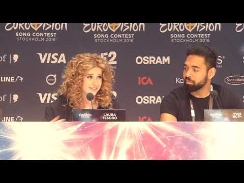 Press conference: Laura Tesoro "What's The Pressure?" Belgium @ Eurovision 2016 | wiwibloggs