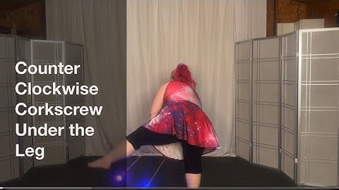Poi Under the Leg Corkscrew Counterclockwise #Poi #PoiLesson #PoiTutorial #PoiDance  #FlowArts