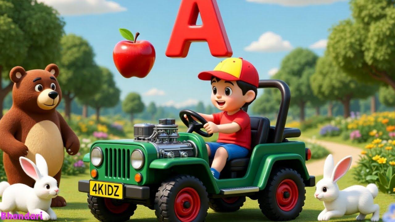 Bear Rabbit Abc ABC Alphabet Song A to Z πππ¦ | Learn ABC with Bear Teacher | 3D Cartoon ...