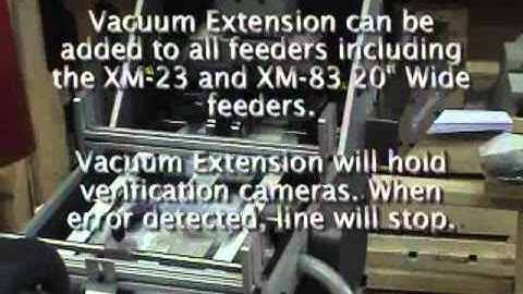 XM-12C Continuous Friction Feeder - Feeding Ice Cream Cover Labels