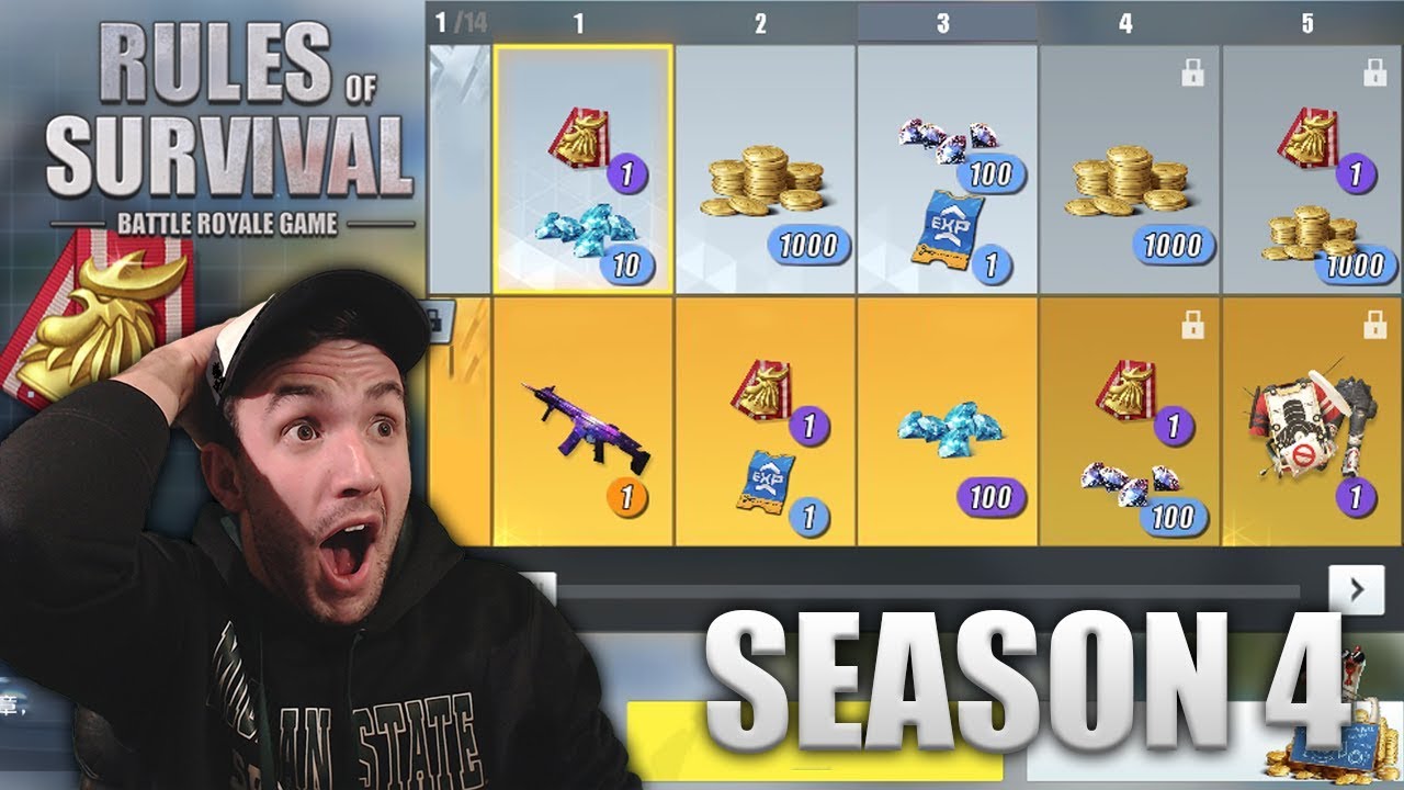 БОЕВОЙ ПРОПУСК 4 СЕЗОНА В ПРАВИЛАХ ВЫЖИВАНИЯ