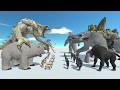 Animal Battle: Gacha, Dinopithecus, Bigfoot VS Mammoth, Venosaur, Bear in ARBS