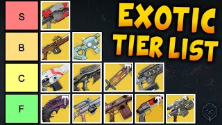 Ranking EVERY Destiny 1 Exotic Best to Worst  The Ultimate Tier List