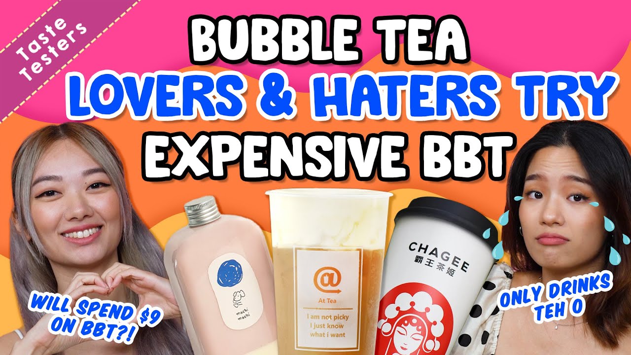 Bubble Tea Lovers & Haters Try Expensive Bubble Tea! Taste Testers