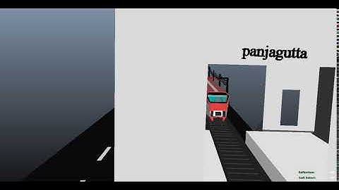 Maya metro train animation modeling