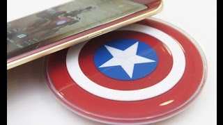 Official Samsung Captain America QI Wireless Charger Review! - YouTube