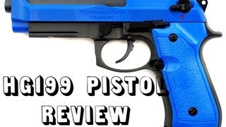 Airsoft | Beretta M9 Special Force Review | Gas Blow Back | HG-199 | HD! screenshot 3