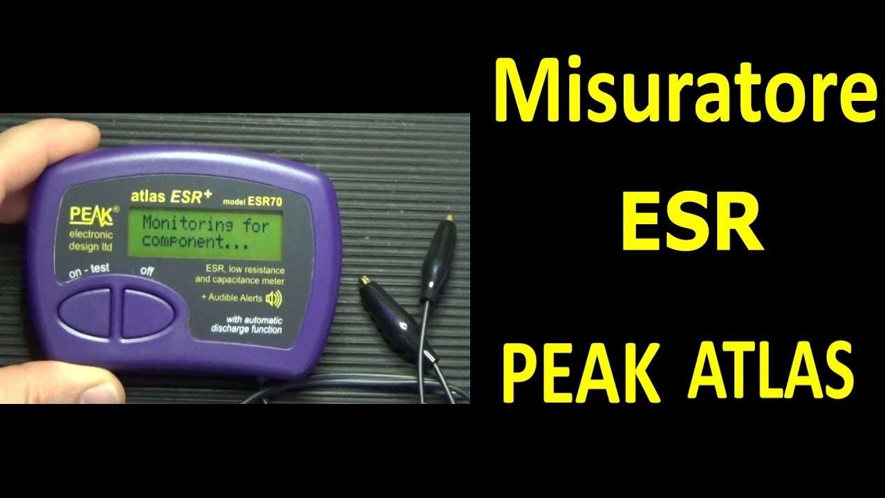 0381: Recensione Misuratore Capacità ESR PEAK ATLAS ESR70