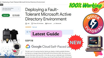 Deploying a Fault-Tolerant Microsoft Active Directory Environment | GSP118 | #qwiklabs #arcade