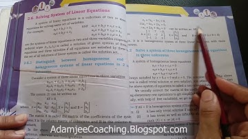 NEW Maths 11th Exercise 2.6 INTRODUCTION & EXAMPLES | MATRICES AND DETERMINANTS
