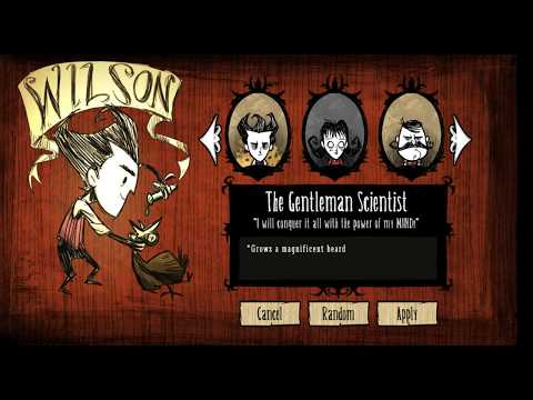 Чит-код для Don't Starve - открытие всех персонажей!
