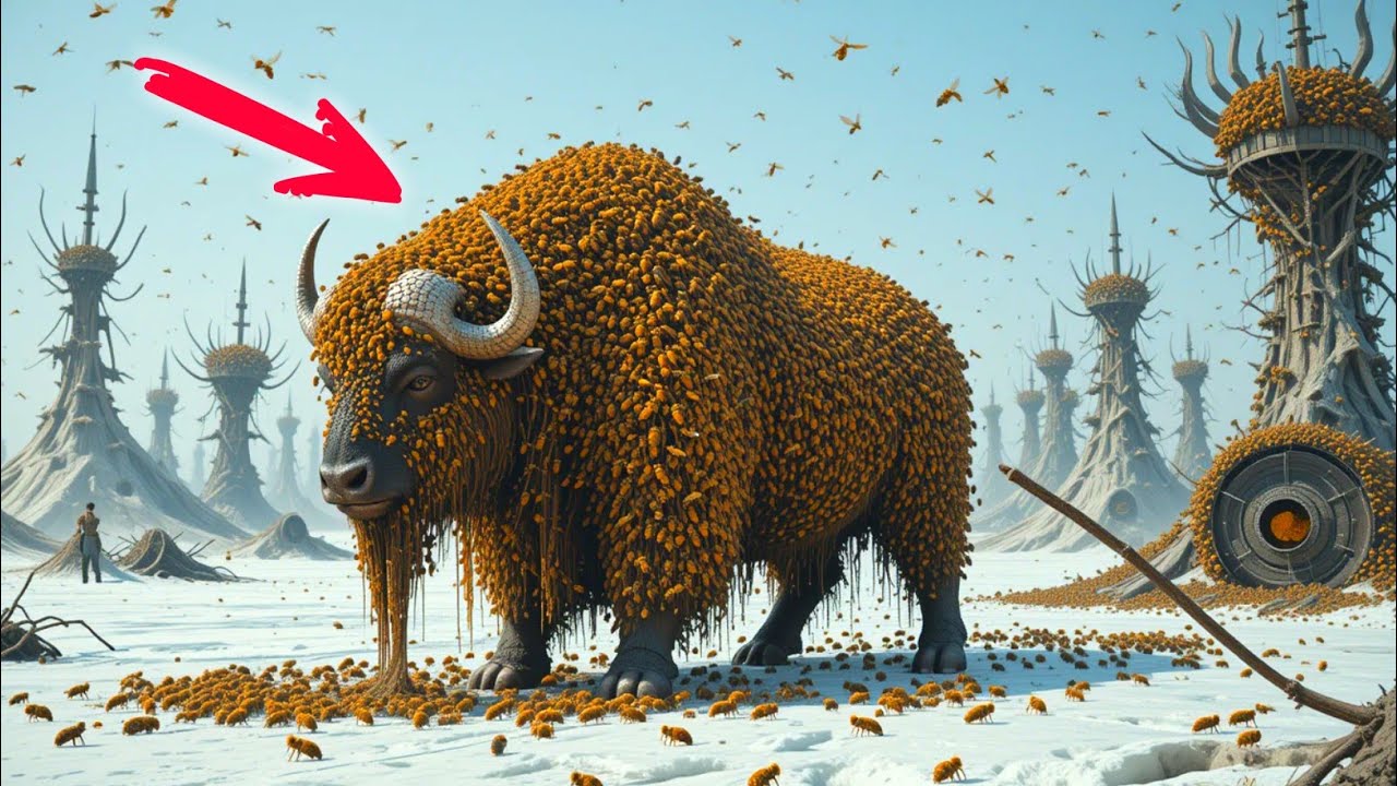 Arctic MUSKOX Trapped in Millions of Bees & Barnacles  Heroic Rescue Mission