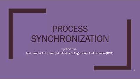 Process Synchronization [Part-2]