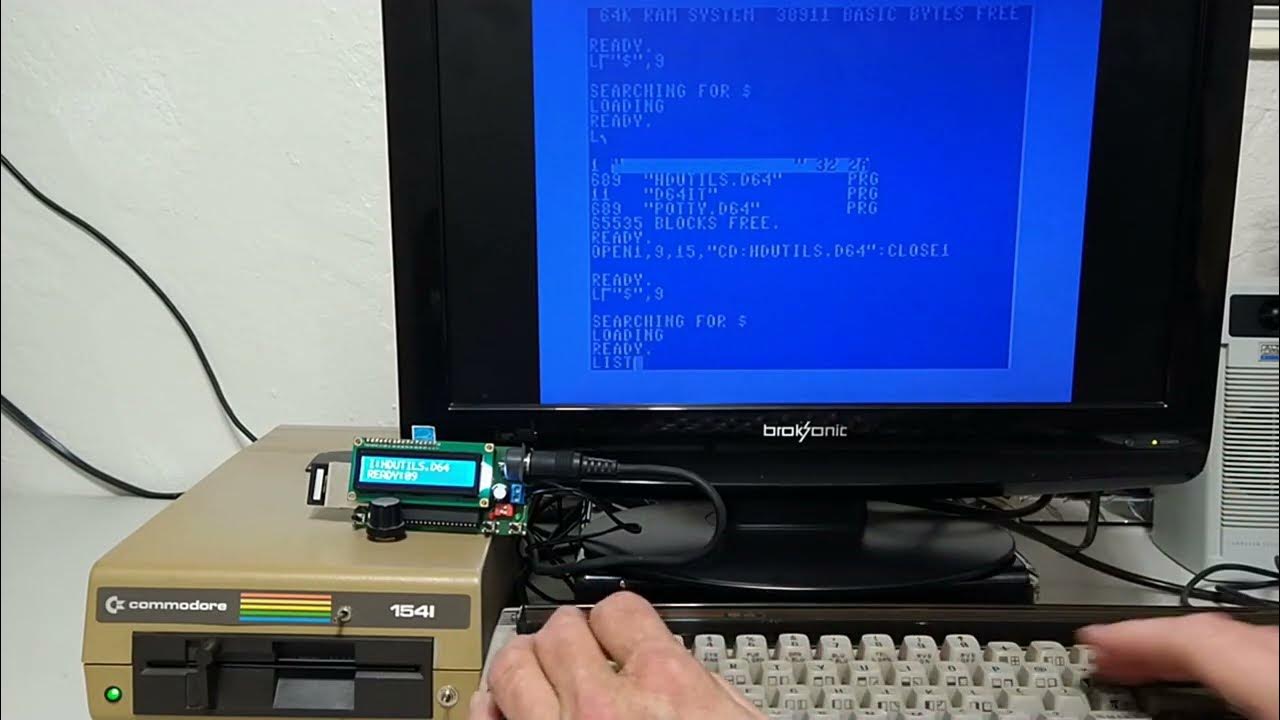 Write D64 Disk Images To Floppy Real Commodore 64 With 1541 Disk Drive ...