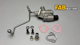 Fab Heavy Parts 12V Fuel Lift Pump Kit With Line 4988747 3936316 Fits for Cummins Engine 6BT