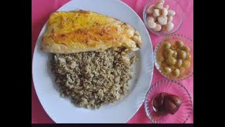 طرز تهیه شوید پلو با ماهی قزل آلا how to cook ghezel ala fish
