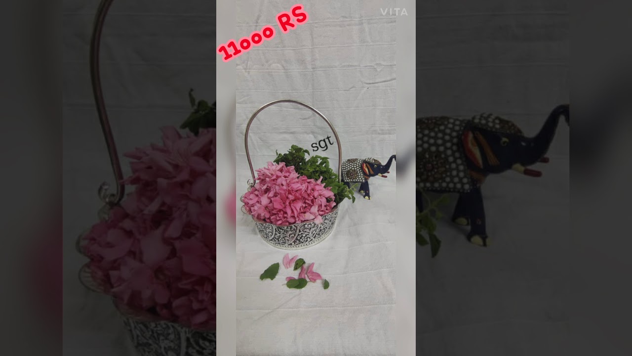@11000 antique German Silver washable limited edition exclusive collection flower basket 9704402789