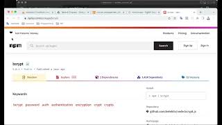 Node.js Mysql create user with bcrypt password